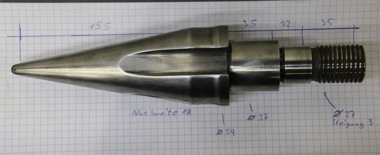 Förderschneckenspitzen 5 Stück von unbekannt - für Spritzgießmaschine – Bild 3