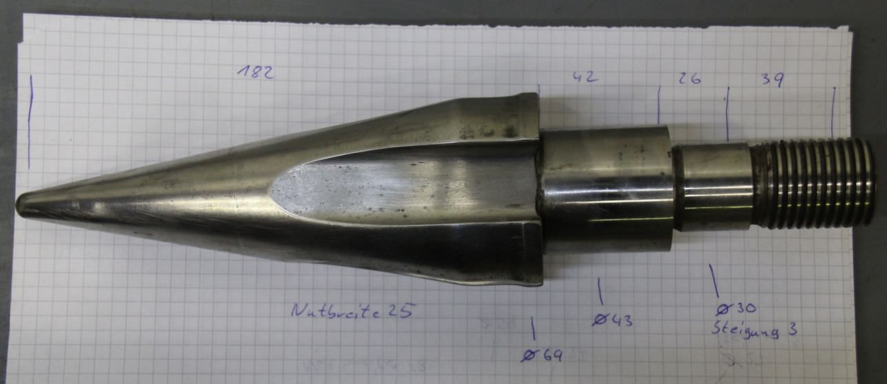 Förderschneckenspitzen 5 Stück von unbekannt - für Spritzgießmaschine – Bild 4