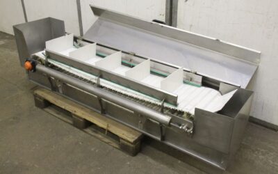 Förderband von Edelstahl - 325 x 2050 mm