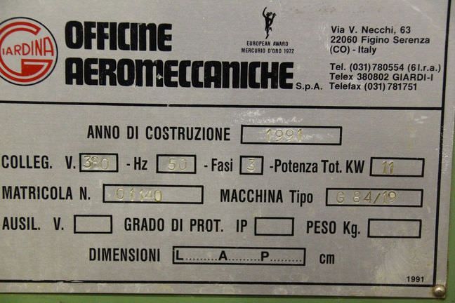 Lackwalzenmaschine von Giardina - Gießbreite 1260 mm – Bild 12