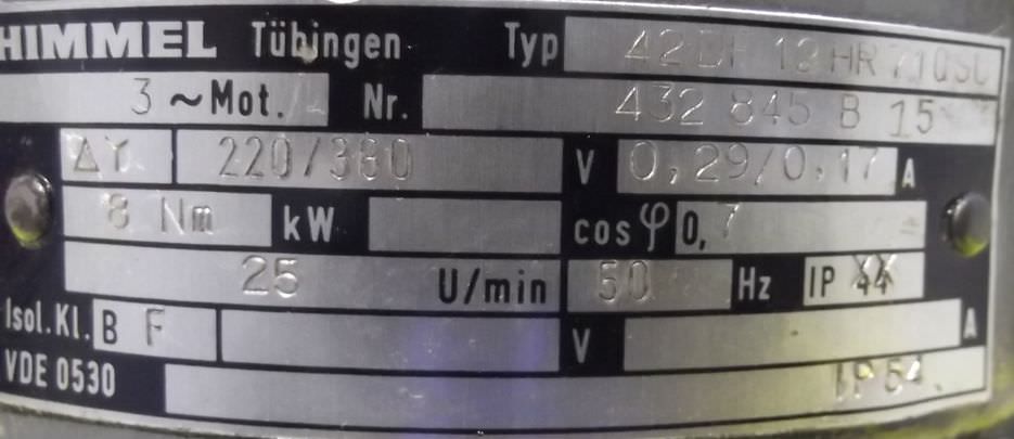 Aufwickelmotor TA=8 Nm 25 U/min von Himmel - 42DF12HR710St – Bild 5