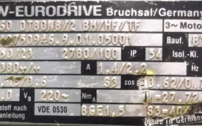 Getriebemotor 0,15/0,6 kW 23/100 U/min von SEW Eurodrive - R60DT80N8/2BM/HF/TF – Bild 4