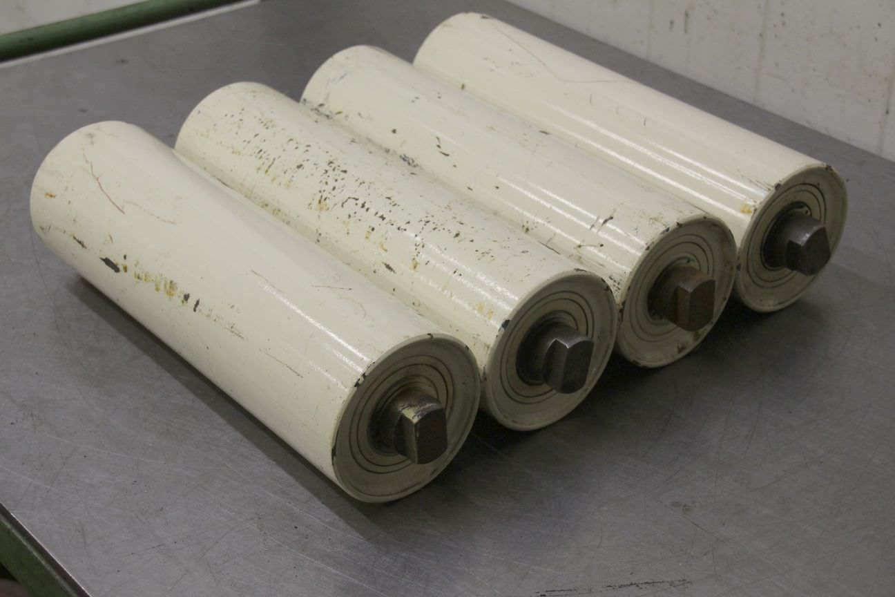 Förderbandrollen Transportrollen von Stahl - Ø 115 x 380 mm