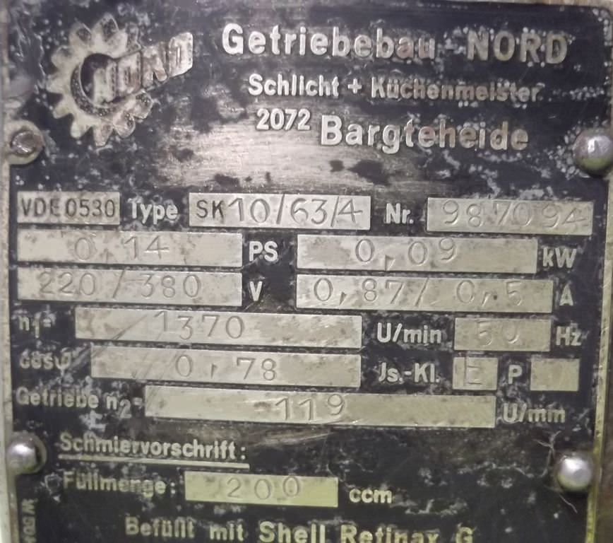 Getriebemotor 0,09 kW 119 U/min von Nord - SK10/63/4 – Bild 4