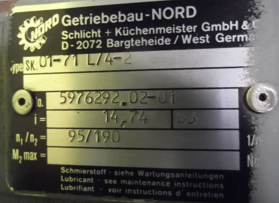 Getriebemotor 0,3/0,43 kW 95/190 U/min von Nord - SK71L/4 – Bild 5
