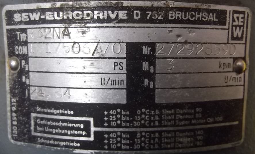 Getriebemotor 0,12 kW 132 U/min von SEW Eurodrive - R32ND71A2 R32WD71A2 – Bild 12