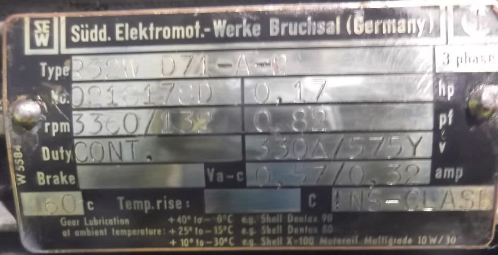 Getriebemotor 0,12 kW 132 U/min von SEW Eurodrive - R32ND71A2 R32WD71A2 – Bild 13