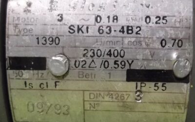 Getriebemotor 0,18 kW 18 U/min von Elektrim - SKI63-4B2 – Bild 4