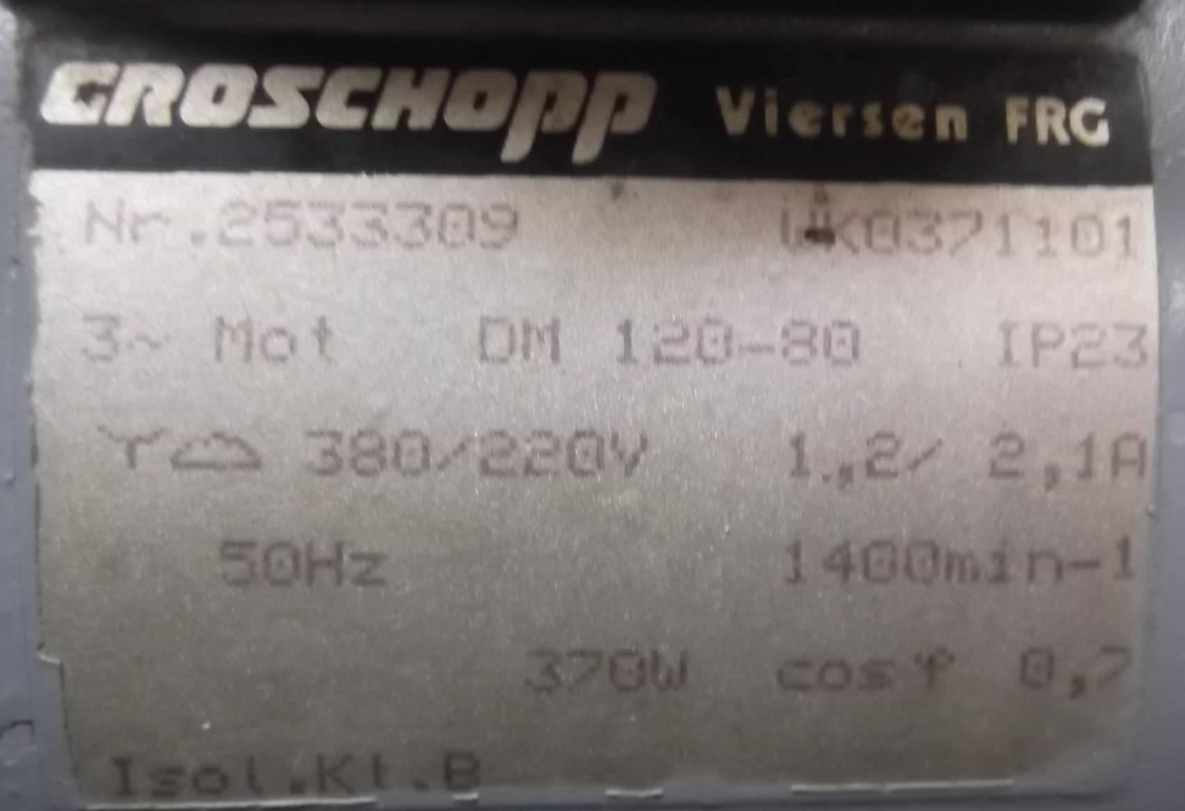 Getriebemotor 0,37 kW 107 U/min von Groschopp - DM120-80 – Bild 5