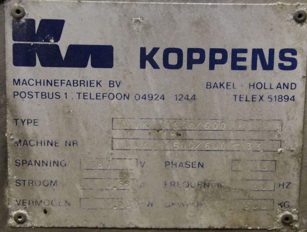 Förderband Edelstahl von Koppens - OVK 4500/600 – Bild 7
