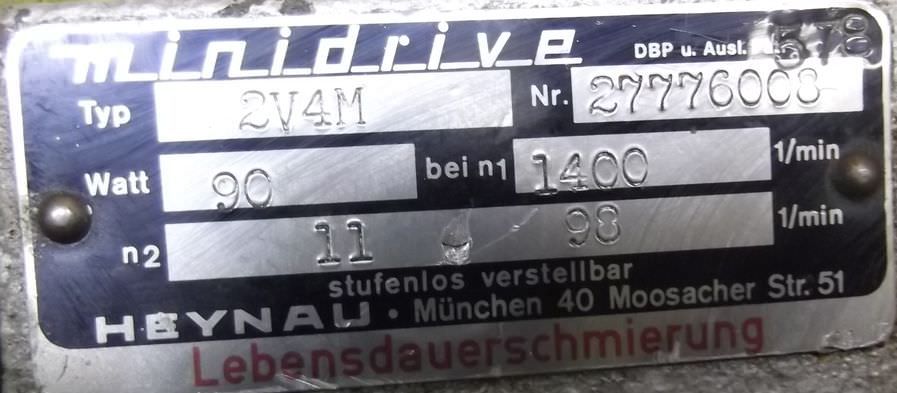 regelbarer Getriebemotor 0,09 kW 11-98 U/min von Stephan Werke - FNDeA34s – Bild 4