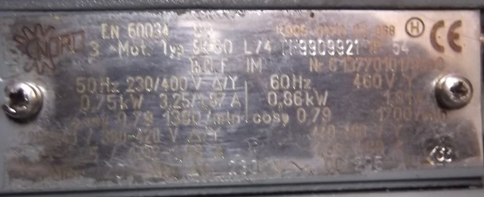 Getriebemotor 0,75 kW 114 U/min von Nord - SK80L/4 – Bild 5