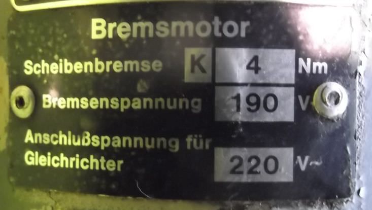 Getriebemotor 0,12 kW 6,5 U/min von Nord - SK200-63 S/4 BRE4 – Bild 4