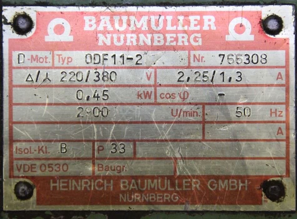 Gleichstrommotor 5,1/32/32 kW 160/1000/2500 U/min von Baumüller - GNV-225-M – Bild 11