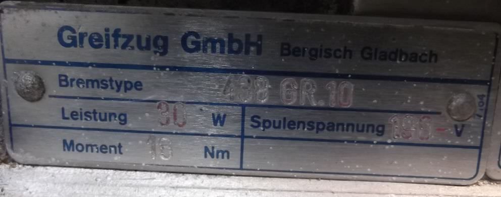 Greifzugmotor 2,2 kW 1410 U/min von Greifzug - T90L/10-4F – Bild 4