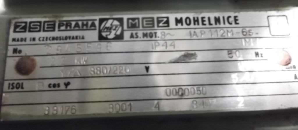 Elektromotor 2,2 kW 950 U/min von MEZ - 1AP112M-6s – Bild 4