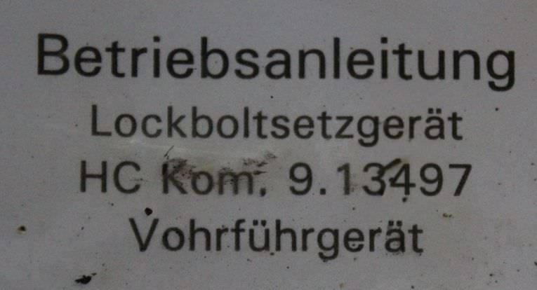 hydraulische Lockbolt Nietpistole von Hydro Control - Lockboltsetzgerät – Bild 7