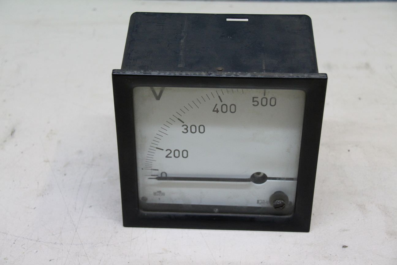 Einbaumessgerät Analog von H&B Elima - Spannungsmessgerät, Voltmeter 100-500V – Bild 2