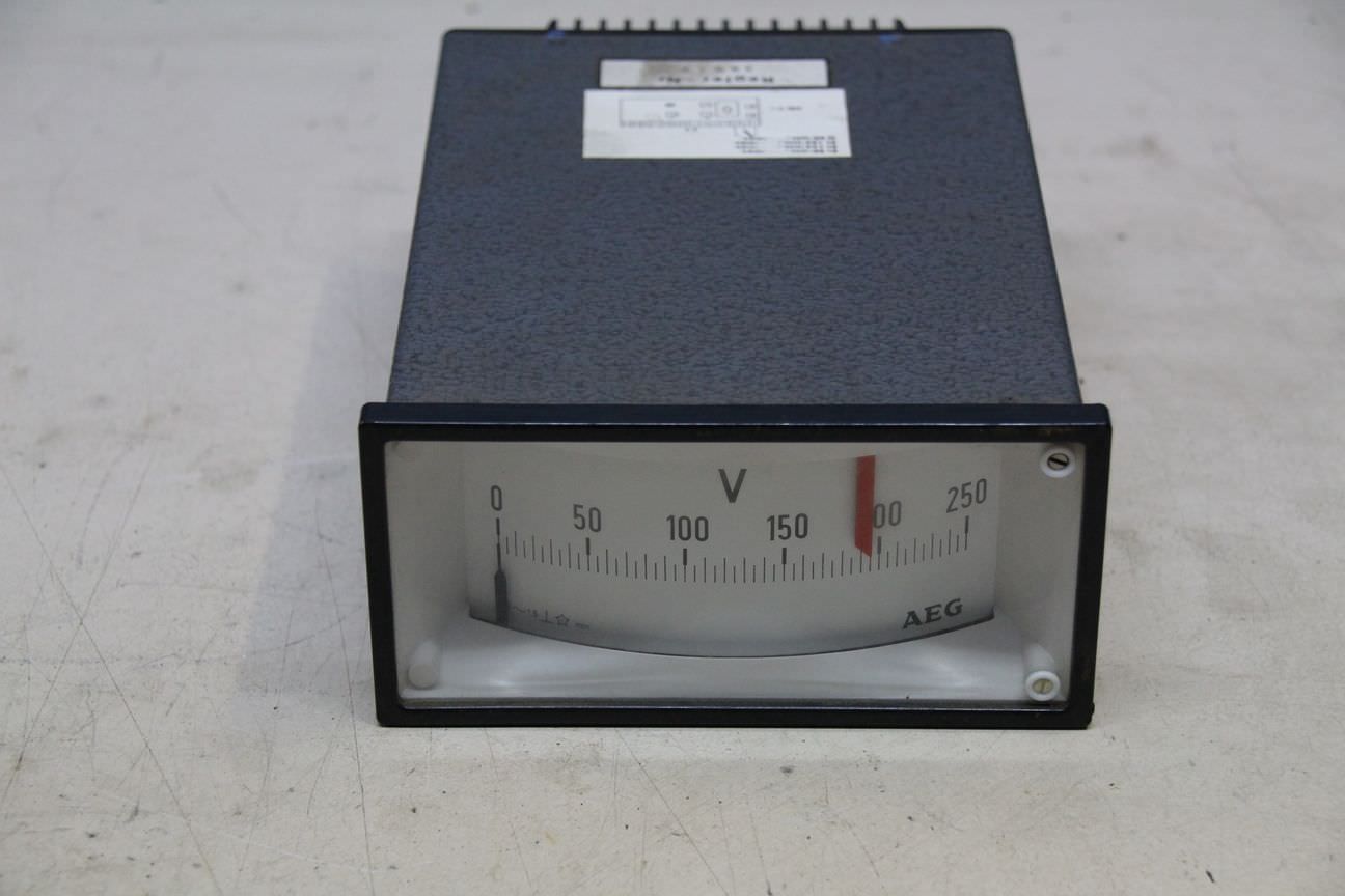 Einbaumessgerät Analog von AEG - Spannungsmessgerät, Voltmeter 0-250V – Bild 2
