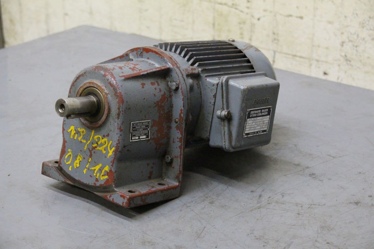 Getriebemotor 0,5/0,7 kW 112/224 U/min von Bauer - DKP8420V/200L