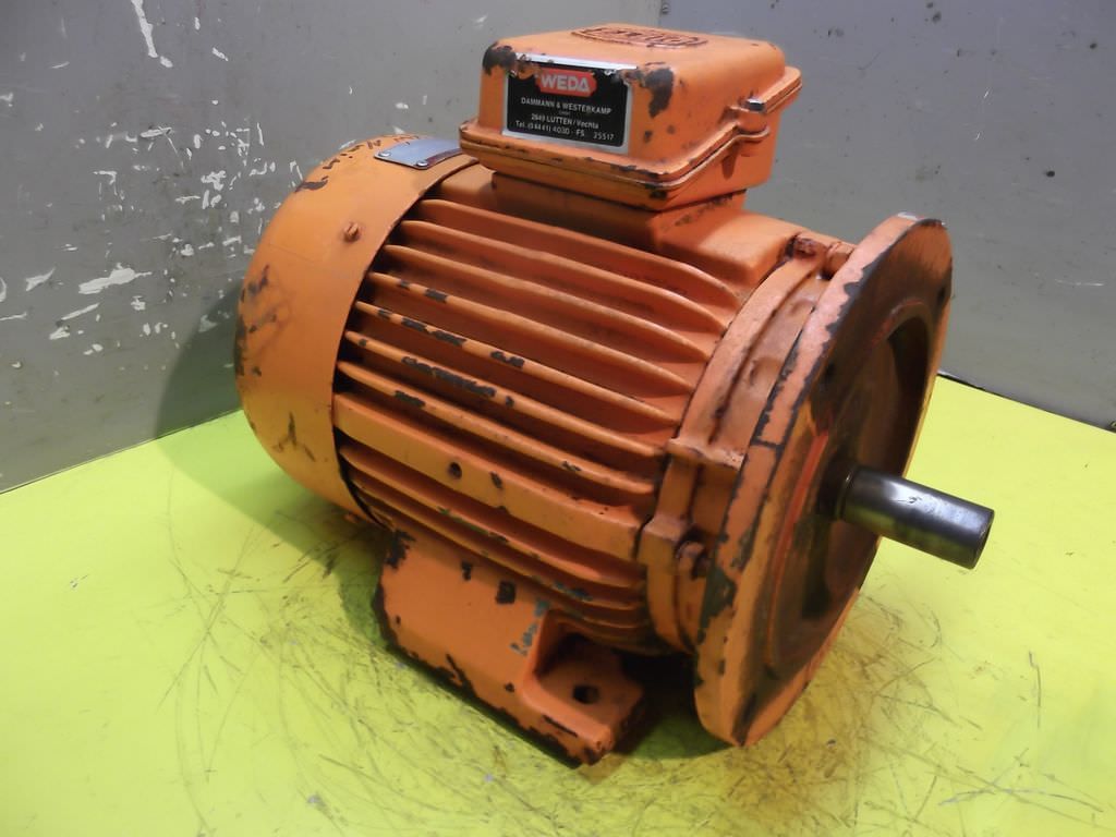 Elektromotor 4 kW 2860 U/min Fuß defekt von Dietz - DR112M/2Q – Bild 2