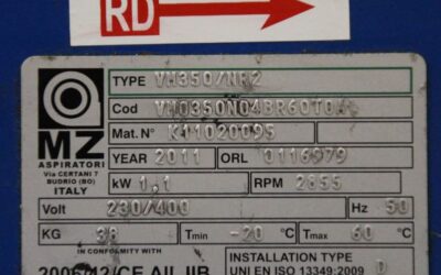Druckgebläse m³/min 1,1 kW von MZ - VM350/NR2 – Bild 4