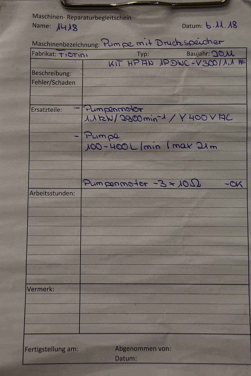 Druckspeicherpumpe von fiorini - KIT HP AN 1P DWC-V300/1,1 – Bild 13