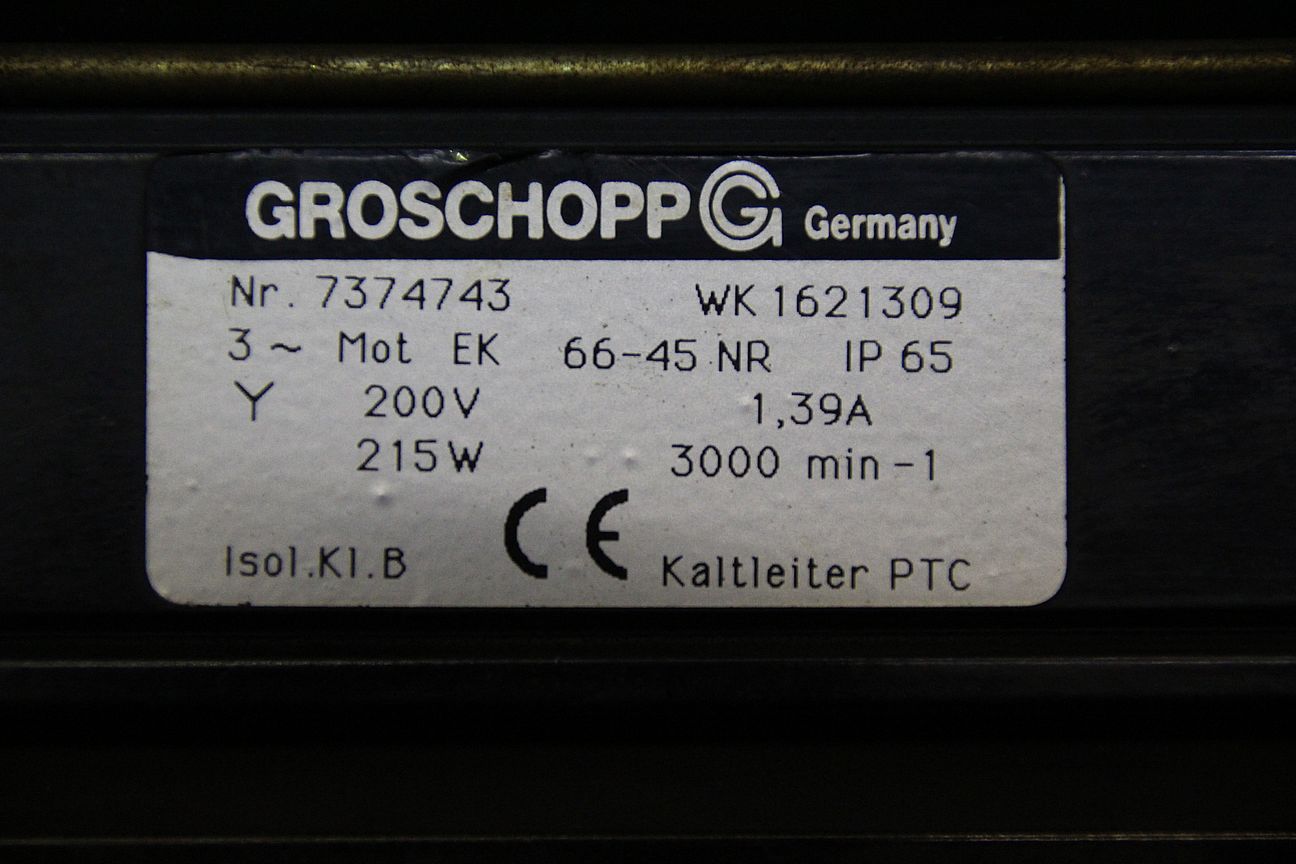 Servomotor 0,21 kW 3000/96 U/min von Groschopp - WK1621309 – Bild 6