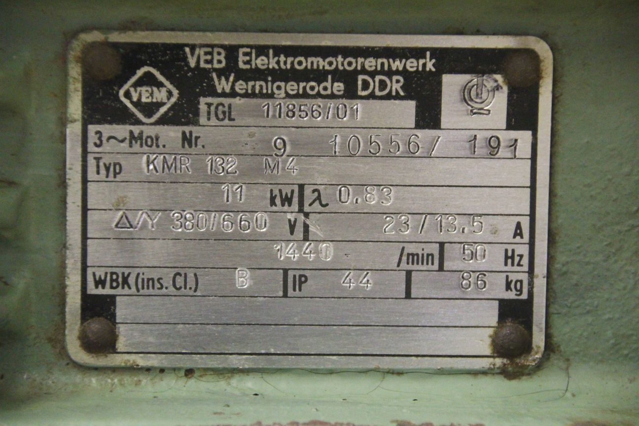 Elektromotor 11 kW 1440 U/min von VEM - KMR 132 M4 – Bild 4