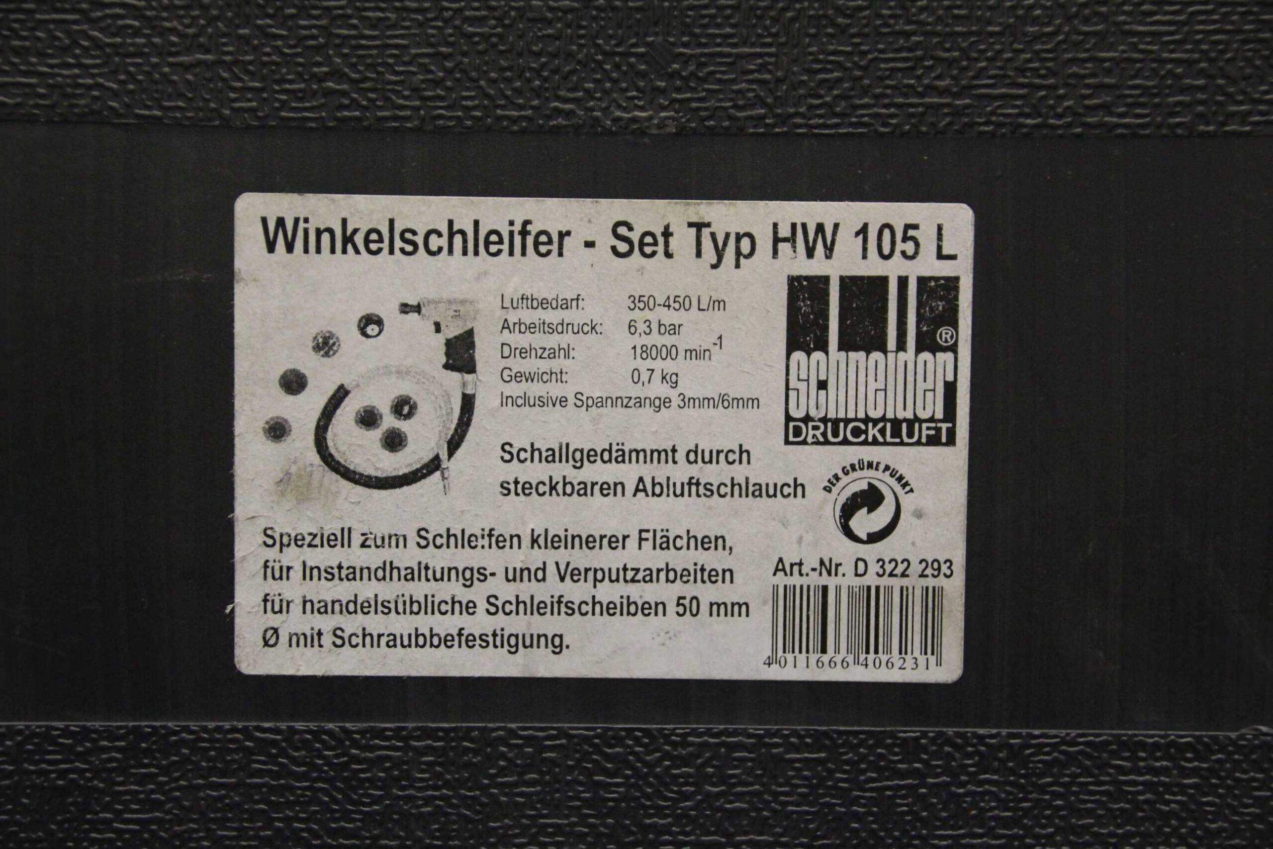 pneumatischer Winkelschleifer von Schneider - HW 105 L – Bild 6