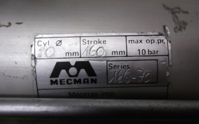 Pneumatikzylinder von Mecman - 166-70  Hub 160 mm – Bild 4
