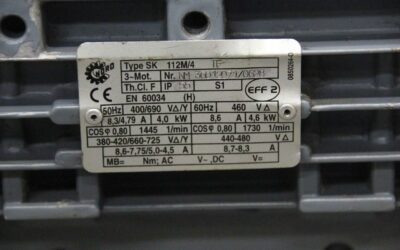 Getriebemotor 4 kW 104 U/min von Nord - SK 25XF-112 M/4 TF – Bild 5