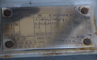 Staubabsauggebläse 18,5 kW von Babcock - Durchmesser Lüfter 960 mm – Bild 5