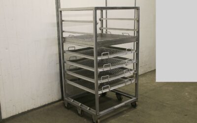 Alternative view of Etagenwagen aus Edelstahl von Edelstahl - Typ 1015/950