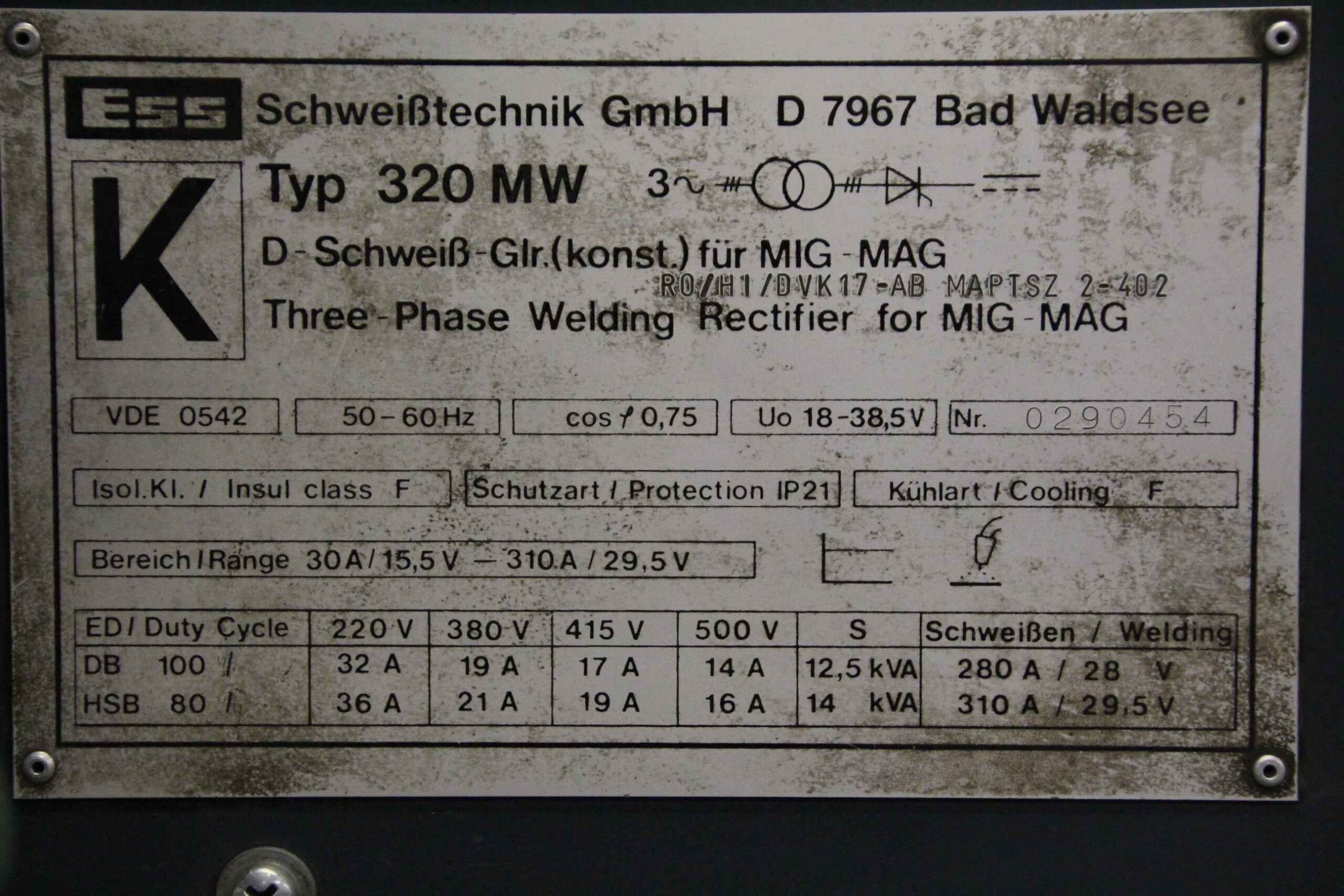 Schutzgasschweißgerät 320 A von ESS - 320 MW – Bild 10