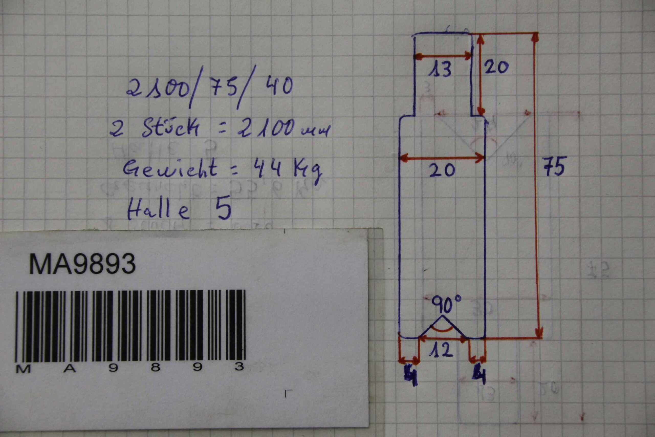 Abkantwerkzeug geteilt 4200 mm von unbekannt - 20/75/4200 mm – Bild 6