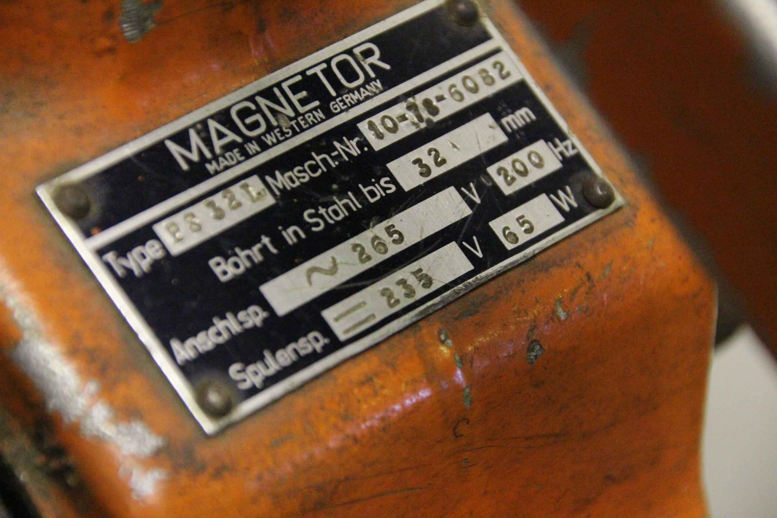 Magnetbohrmaschine 265 V/200 Hz von Magnetor AEG - P8 32 L HBE-IV – Bild 4