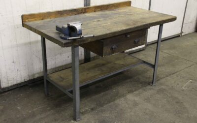 Alternative view of Werkbank mit Schraubstock von unbekannt - 1500/730/H920 mm