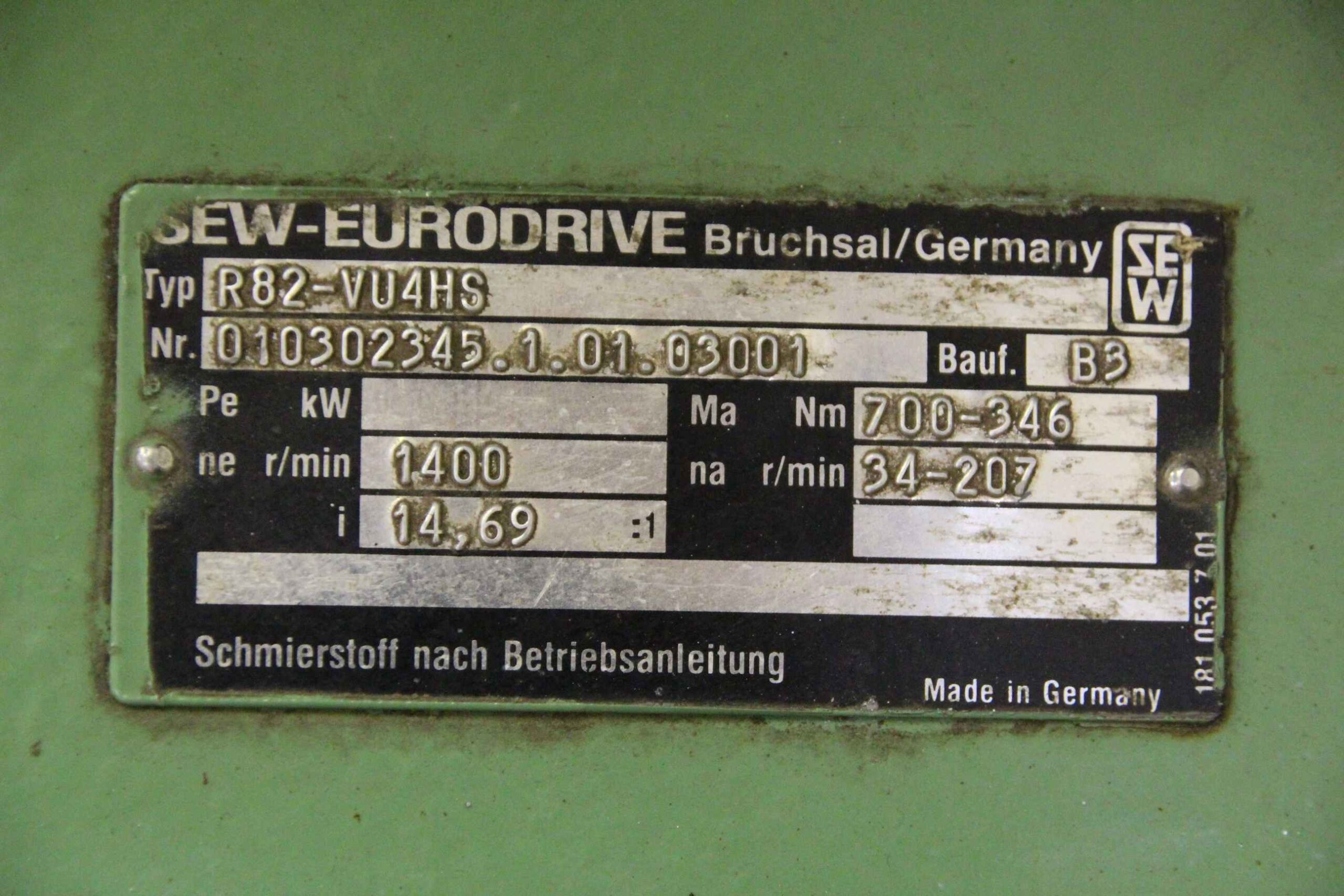 regelbarer Getriebemotor 9,2 kW 34-207 U/min von SEW EURODRIVE - DFV132ML-4 – Bild 6