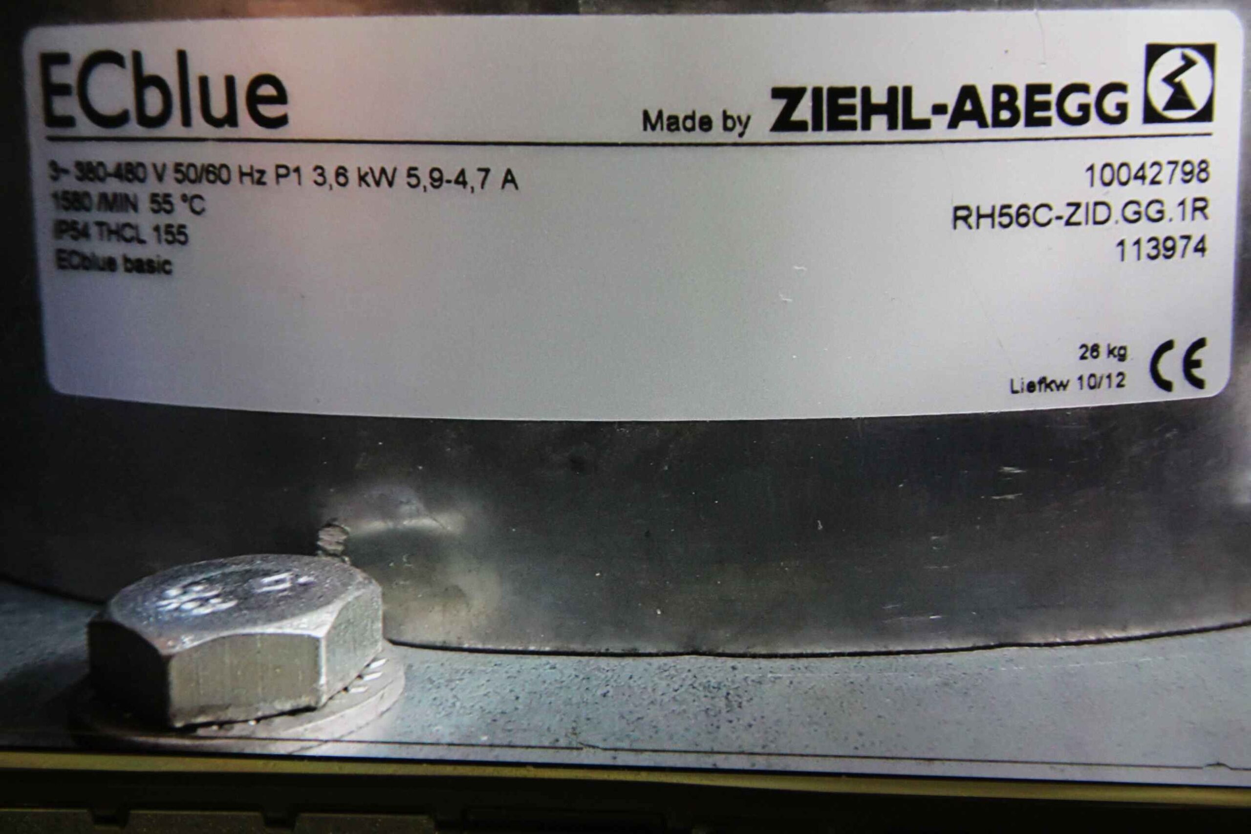 Staubabsauggebläse 3,6 kW von Ziehl-Abegg - RH56C-ZID.GG.1R – Bild 6