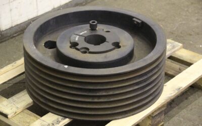 Alternative view of Keilriemenscheibe 7 rillig von Guss - SPC 510-7 (22 mm)