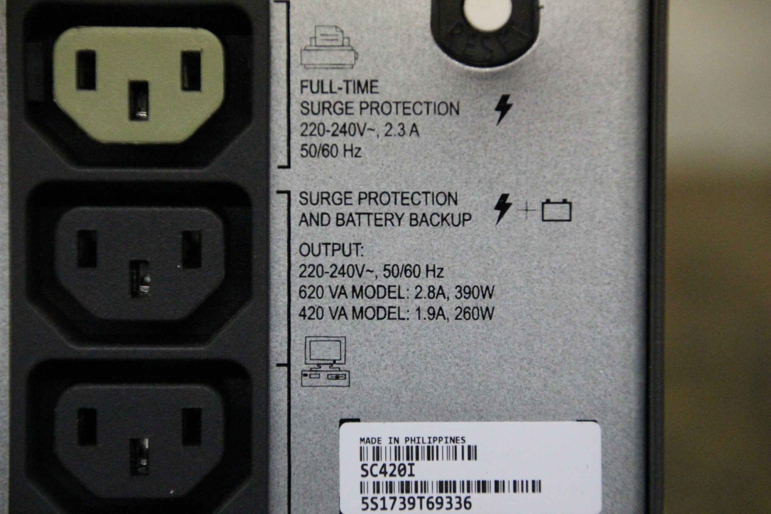 Stromversorgung von APC - Smart-UPS SC 420 – Bild 4