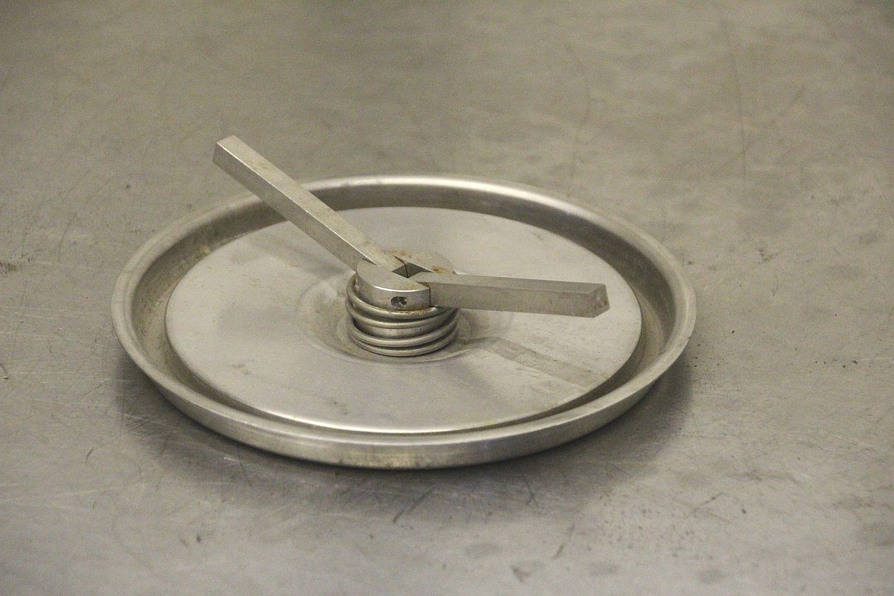 Verschlußdeckel von Edelstahl - Durchmesser 167 mm