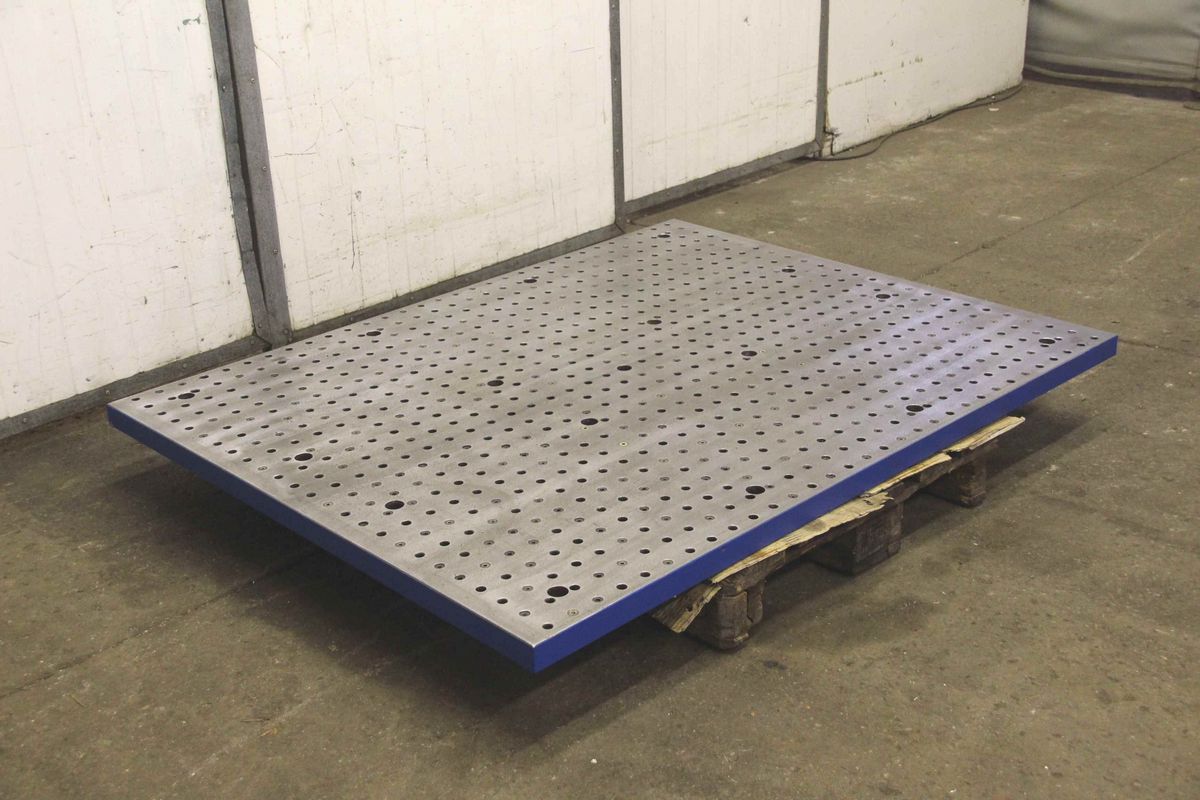 Aufspannplatte mit Gewindebohrung von unbekannt - 1250/1595/H47 mm – Bild 2