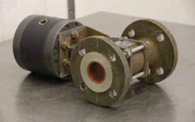 Alternative view of Absperrschieber mit Ventilantrieb pneumatisch von VEB MAW - NW40/32 ND 40  LDA 309-1