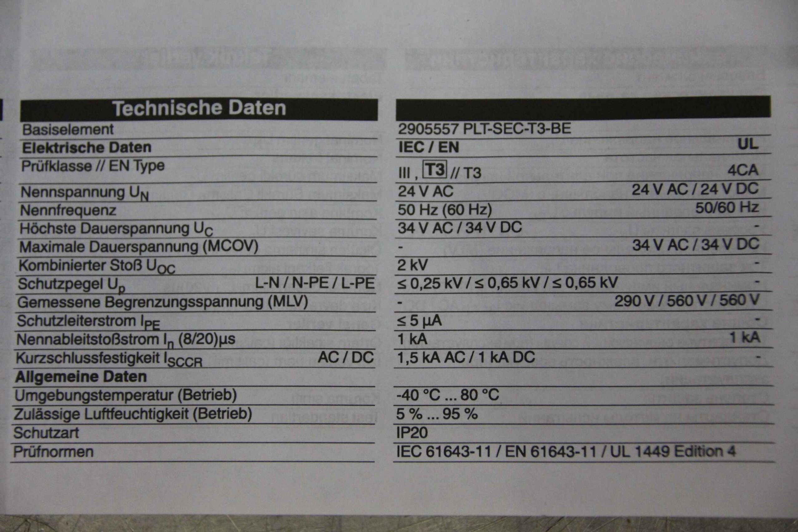 Überspannungsschutzschalter von Phoenix Contact - PLT-SEC-T3-24-P – Bild 5