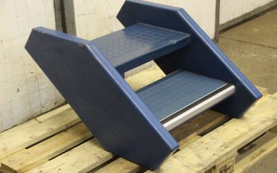 Alternative view of Maschinentreppe von Stahl - 760/590/H400 mm