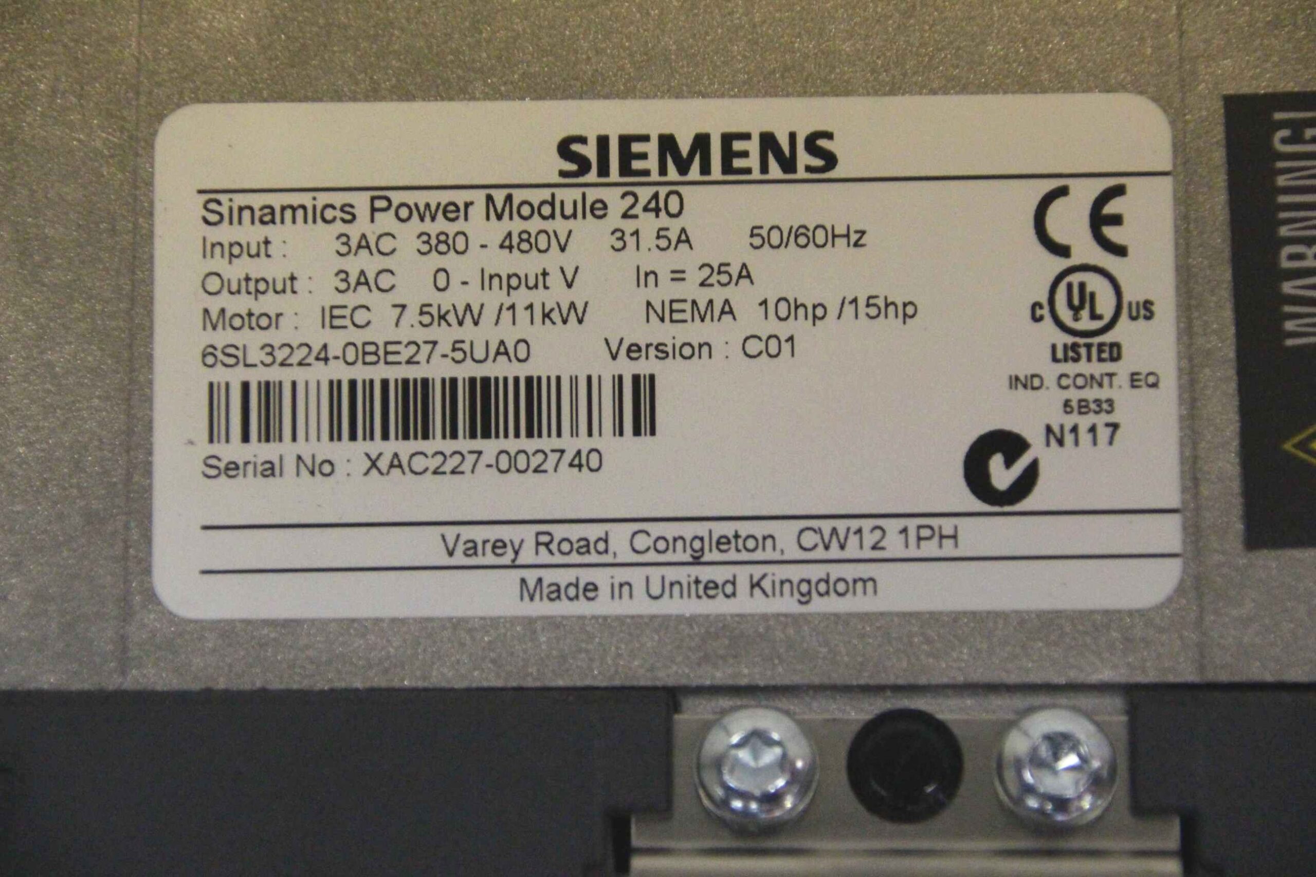 Sinamics Modul von Siemens - Sinamics Power Module 240 – Bild 4
