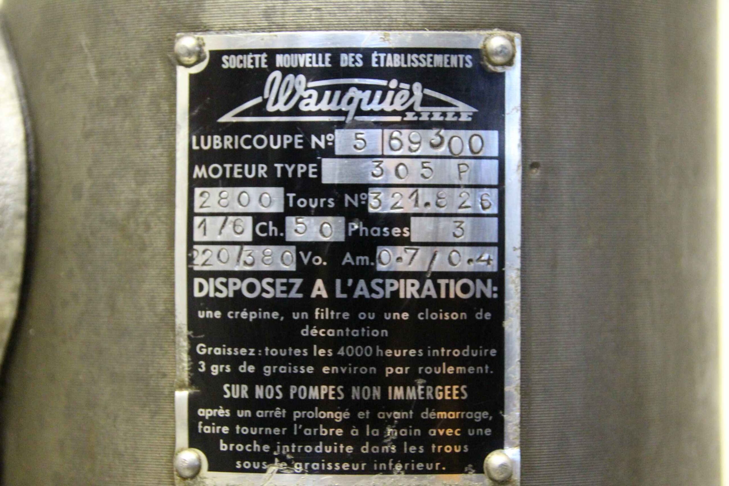 Kühlwasserpumpe von Wauquier - 5 / 69300 305 P – Bild 4