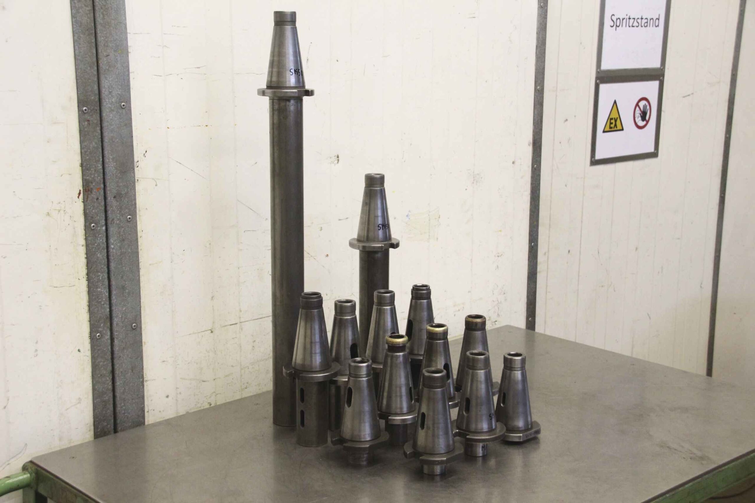 Fräsaufnahmen Adapter 13 Stück von unbekannt - Adapter SK50/MK2-MK5 – Bild 2